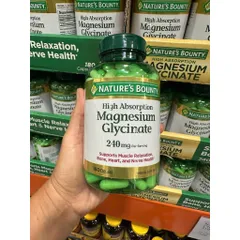 [HÀNG MỸ] Viên Uống Bổ Sung Magie Chống Chuột Rút Nature's Bounty 240mg (180 Viên)