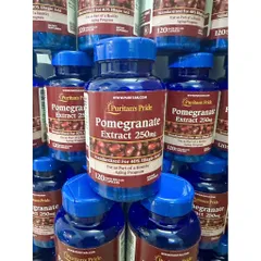 Viên uống chống nắng lựu đỏ Puritan's Pride Pomegranate Extract 250mg 120 viên