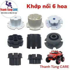 Khớp nhựa 6 hoa kết nối Bánh xe và Hộp số Ô tô - Xe máy điện trẻ em