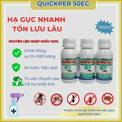Thuốc muỗi Quickper 50ec dung tích 100ml 2 thành phần- hạ gục nhanh, tồn lưu lâu, có thêm 2% trợ lực