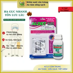 Combo xử lý côn trùng: vỉ Aldet 5ml và lọ Quickper 50ec 100ml, xử lý bọ chét, mạt gà, muỗi,..tồn lưu