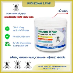 Ruồi Kixam 2.7wp, thuốc ruồi, bả ruồi, nhặng phụ gia dẫn dụ hạ gục nhanh- Hũ 400g(chính hãng)