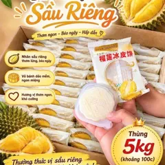 [Chính Hãng] Combo 10 Bánh Dẻo Lạnh Sầu Riêng 500g - Bánh Mochi Sầu Riêng Thơm Béo Ngậy, Đồ Ăn Vặt Nội Địa Trung Cao Cấp