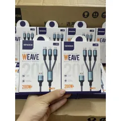 CÁP SẠC DÙ 3 ĐẦU 200W M51 SENDEM – SIÊU NHANH, SIÊU TIỆN