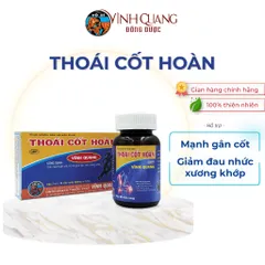 Thoái Cốt Hoàn hộp 60 viên Hỗ trợ giảm đau nhức xương khớp do vận động, đá bóng, thể thao