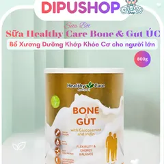 Sữa Xương Khớp & Tiêu Hóa Healthy Care Bone & Gut 800g – Canxi & Lợi Khuẩn, Cho Người Lớn Tuổ