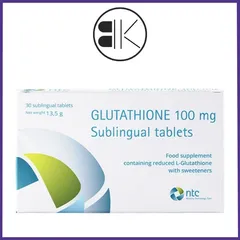 [CHÍNH HÃNG] Viên Ngậm Đặt Dưới Lưỡi Ntc Glutathione 100mg Sublingual Tablets (Hộp 30 Viên)