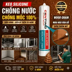 [COMBO 5 CHAI] Keo Silicone A500 Màu Nâu Vân Gỗ - Keo trung tính - Keo nhôm kính - Chính hãng