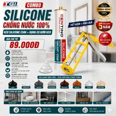 Combo Súng Bắn Keo Silicone TGi JS101+ Keo Silicone A500 màu đen | Keo silicone centino CHINH HANG