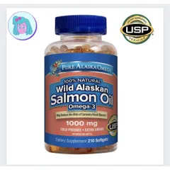Dầu Cá Hồi Omega Wild Alaskan Salmon Oil 210 viên của Mỹ (Cam kết hàng chuẩn) 869189