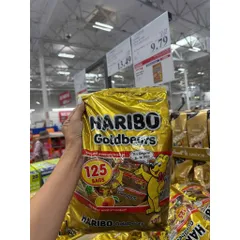 BỊCH LỚN Kẹo dẻo Haribo Goldbears mini gói nhỏ – Bịch 125 gói tiện dùng 1.42 KÝ 869298