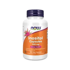 Viên nang NOW Inositol 500mg 100 viên - Hỗ trợ sức khỏe thần kinh & cân bằng nội tiết, hàng Mỹ chất lượng cao 870525