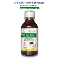 Hanpec 50ec 1 lít-  Hanvet – thành phần permethrin 50% – chế phẩm kiểm soát muỗi, ruồi, kiến, gián
