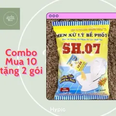 Giá sỉ(Mua 10 tặng 2) Gói sinh học khử mùi, xử lý bể phốt, thoát nước nhanh nhà vệ sinh 200g