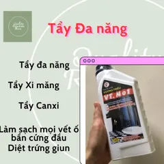 Tẩy đa năng, xi măng, canxi, sơn, cặn bẩn, rêu, vết ố Vương Triều 800ml