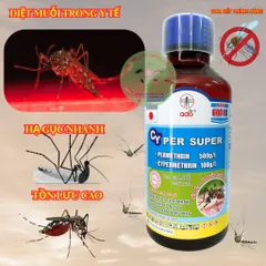 (Chính hãng) Thuốc diệt Muỗi CYPER SUPER 600EC - 1 lít - diệt và phòng trừ hữu hiệu các loại muỗi - hạ gục nhanh