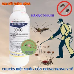 (Chính hãng) Thuốc diệt muỗi, diệt ruồi SUMIPRO EW 1 lít - hạ gục nhanh - Nhật Bản - dùng trong y tế