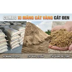 Combo Xi-măng/cát vàng/cát đen dùng trong xây dựng giá rẻ
