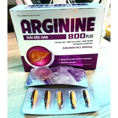 Arginine 800 plus bổ gan, mát gan, giải độc tăng cường chức năng ngan, hạ men gan, gan nhiễm mỡ, nóng gan, sơ gan