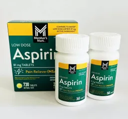 ? Viên uống Aspirin Member's Mark Low Dose 81mg hỗ trợ tim mạch chính hãng 365 viên