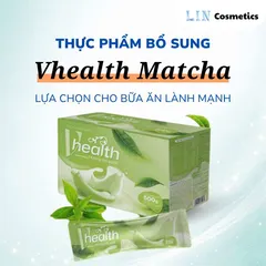 VHEALTH Thực Phẩm Bổ Sung Ngũ Cốc Vị Trà Xanh giúp cung cấp đầy đủ dưỡng chất cần thiết cho cơ thể, hỗ trợ đốt mỡ giảm cân an toàn 25g/ gói x 20 gói