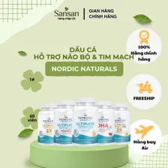 Nordic Naturals Omega 3 60 Viên Ultimate Omega 2X DHA Xtra Vitamin D3 CoQ10 Dầu Cá EPA DHA