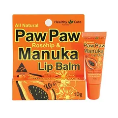 Son Dưỡng Môi Mật Ong Manuka & Đu Đủ Healthy Care Paw Paw Lip Balm 10g Úc Hỗ Trợ Khô Nứt Nẻ Môi
