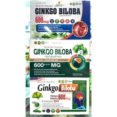 Hoạt huyết dưỡng não Ginkgo Biloba 600mg Giúp hoạt huyết, tăng cường lưu thông máu, giảm đau đầu chóng mặt 