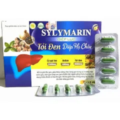 SYLYMARIN DIỆP LỤC TỎI ĐEN DIỆP HẠ CHÂU SILYMARIN giải độc gan, mát gan, hạ men gan, Giải độc gan 