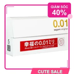 (Che Tên) Bao Cao Su Sagami Original 0.01 Siêu Mỏng 568518 Chuẩn Auth