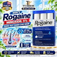 Bọt mọc tóc nam Men's Rogaine Foam 60gam/chai mẫu mới (bao check hàng chuẩn)