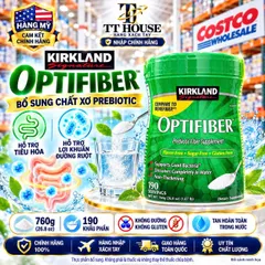 BỘT BỔ SUNG CHẤT XƠ HÒA TAN KIRKLAND OPTIFIBER HỘP 760G NỘI ĐỊA MỸ COSTCO