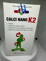 Viên Calci Nano K2 Mediphar bổ sung canxi, chống còi xương, loãng xương, xương răng chắc khỏe, phát triển chiều cao