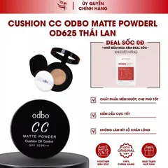Phấn nước Odbo CC Matte Powder Cushion SPF50 PA+++ (kèm lõi refill)
