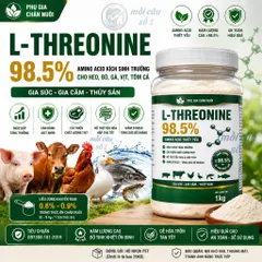 L-Threonine 98.5% - amino acid kích sinh trưởng cho heo, bò, gà, vịt, tôm cá | gia súc, gia cầm, thủy sản