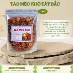 Táo mèo khô Tây Bắc Hàng loại 1 - Túi 1Kg