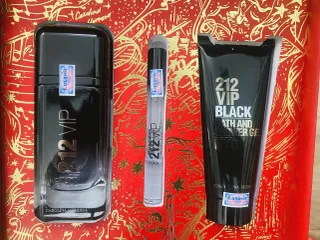 ⚡ Set Carolina Herrera 212 Vip Black EDP nước hoa nam quyến rũ 100ml+10ml+Sữa tắm, giao nhanh