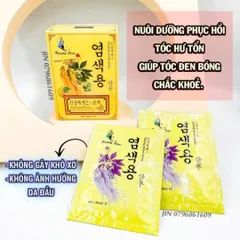 Gội đen tóc phủ bạc nhân sâm hộp 10 gói chính hãng 879949