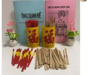Combo Hũ Xin Xăm kèm cuốn giải XĂM cực xịn, GIÁ TỐT Combo Hũ Xin Xăm kèm cuốn giải cực xịn  DƯƠNG KHOA SHOP