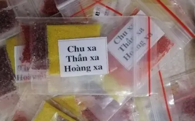 Bột Trấn Thạch ,Trừ Tà-Chu Sa,Thần Sa