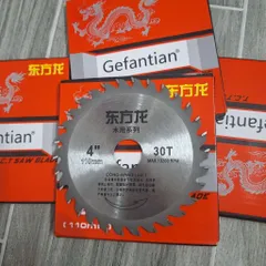 Lưỡi Cưa Gỗ Hợp Kim 110mm 30 Răng Gefantian – Lưỡi Cắt Gỗ 4 Inch, Cắt Mịn, Sắc Bền, Dùng Cho Máy Cắt Cầm Tay