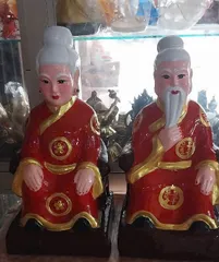 TÔN TƯỢNG TÔNG BÀ CỬU HUYỀN THẤT TỔ 40CM ĐẤT NUNG - TƯỢNG CỬU HUYỀN THẤT TỔ 40CM ĐẤT NUNG