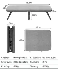 Giường gấp có bánh xe NIKITA NKT-Q125