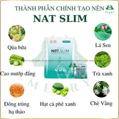 Giảm Cân NAT SLIM Chính Hãng Vicicorp MERRY STORE Giúp Giảm Cân An Toàn Hiệu Qủa giảm 2-3 Kg Sau 15 Ngày Sử Dụng