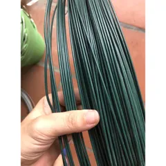 50 Mét dây thép bọc nhựa màu xanh than 3li - Dây thép bọc nhựa