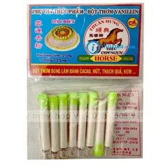 Bột vani, bột thơm vỉ 10 ống
