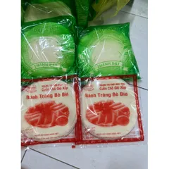 300 Lá gồm 10 tập bánh tráng đậu xanh cuốn chả giò giòn xốp sz 20cm