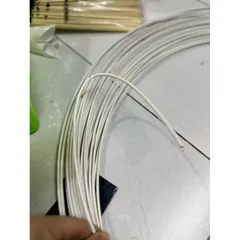 10 Mét dây thép bọc nhựa màu trắng 3.5li không rỉ - Dây thép uốn dẻo