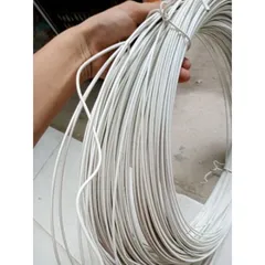 20 Mét dây thép bọc nhựa màu trắng 3.5li - Dây thép