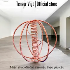 (Phạm Tráng Tensor Việt) Bộ điều hòa môi trường (Harmonizer) đồng đỏ nguyên chất size lớn, tensor rings